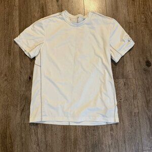 aether men’s stretch shirt White short sleeve performance size Large L